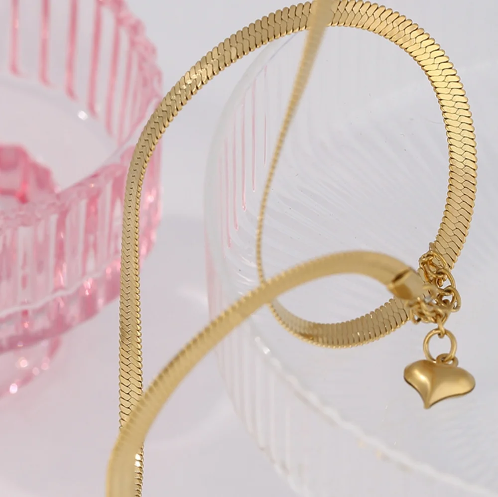 Charm Snake Chain Necklace - Picture 5 of 11